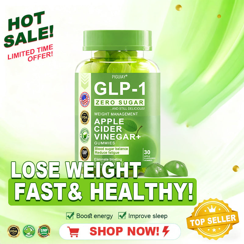 (🔥Last Day Promotion  - 50% off)PIGUIAY®The GLP-1 Apple Cider Vinegar Weight Loss Gummies Supports Metabolism🌞