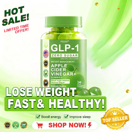 (🔥Last Day Promotion  - 50% off)PIGUIAY®The GLP-1 Apple Cider Vinegar Weight Loss Gummies Supports Metabolism🌞